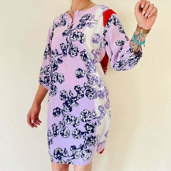 Diane Von Furstenberg Julieta Silk Dress Size 10 - Picture 3 of 16